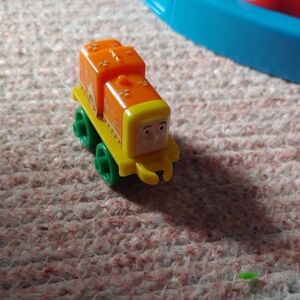 Orange and Yellow Toy Train